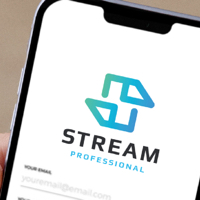 Stream Letter S Logo