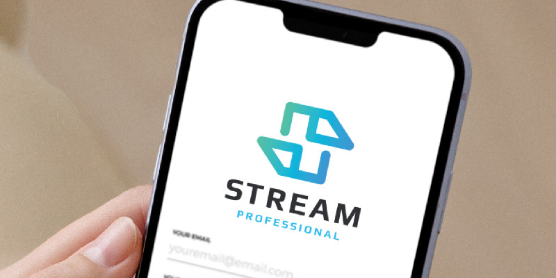 Stream Letter S Logo