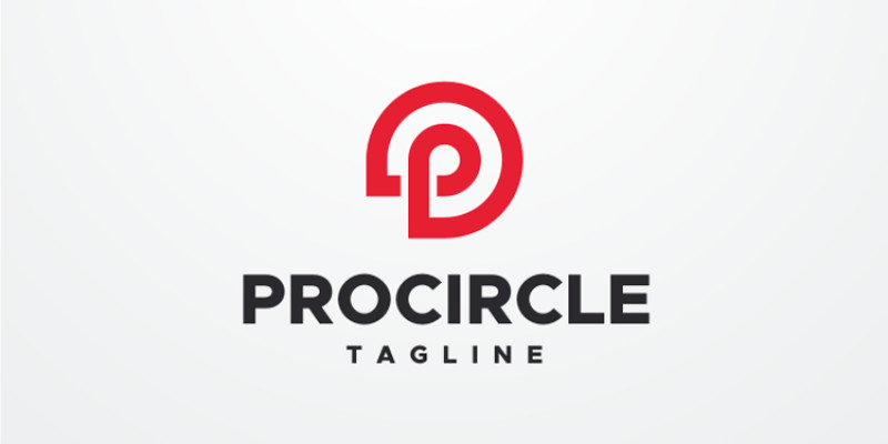 Pro Circle - Letter P Logo