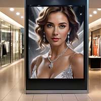 Advert Billboard at Shopping Mall Mockup PSD