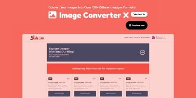 ImageX - Image Converter - 120 Formats PHP Script
