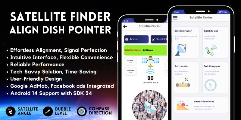 Satellite Finder Align Dish Pointer Android