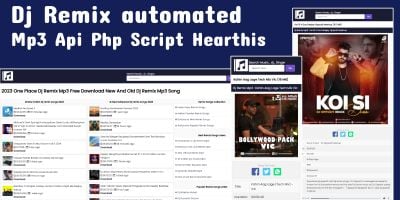 DJ Remix automated MP3 API PHP Script