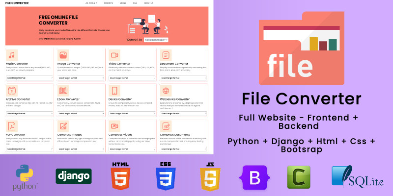 All type of File Converter - Python Full Website