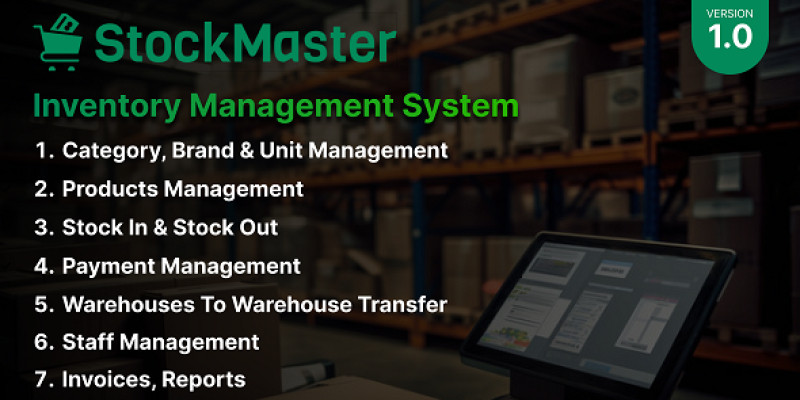 StockMaster - Inventory Management System