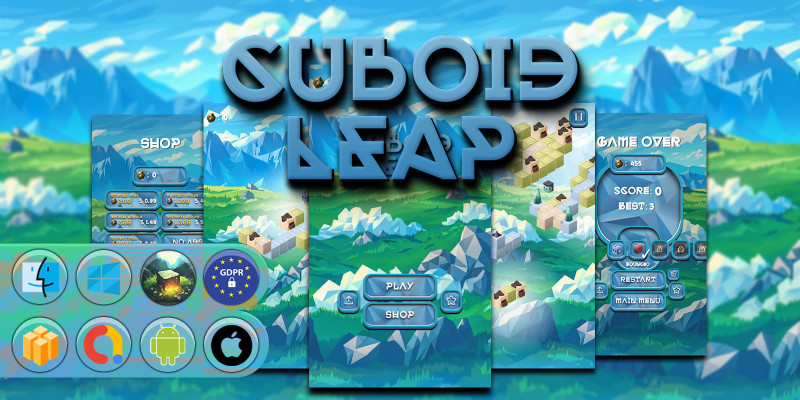 Cuboid Leap - Buildbox Template