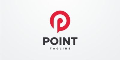 Point - Letter P Logo