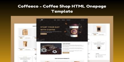 Coffeeco – Coffe Shop HTML Onepage Template