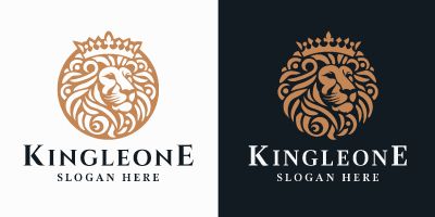 Lion Head King Logo