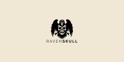 Skull Raven Logo