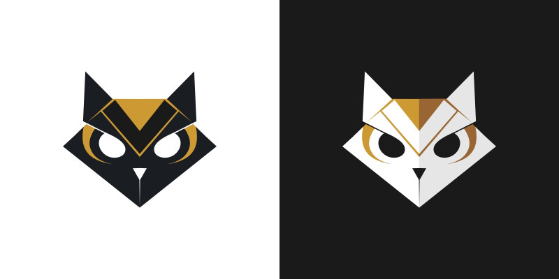 Geometric Cat Logo