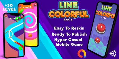 Line Colorful Race Hyper Casual