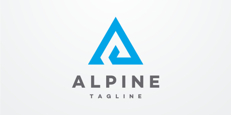 Alpine - Letter A Logo