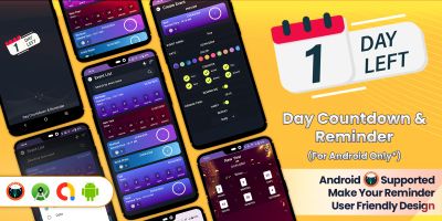 Day Countdown And Reminder - Android Source Code