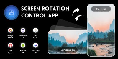 Screen Rotation Control App with AdMob Ads Android