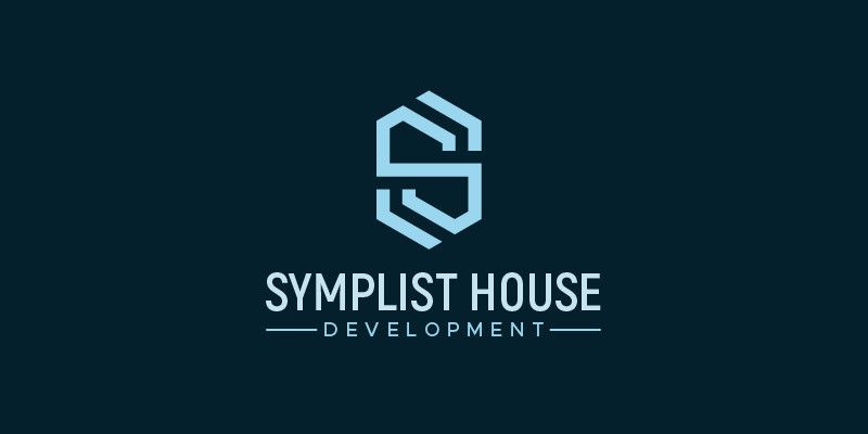 Letter S house logo design template