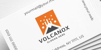 Volcanox Letter V Logo