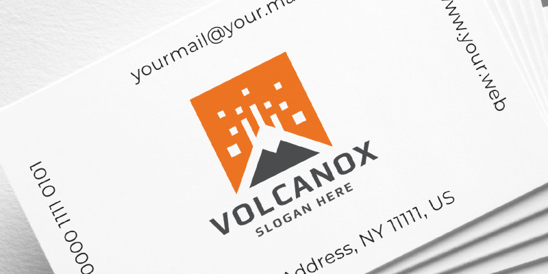 Volcanox Letter V Logo