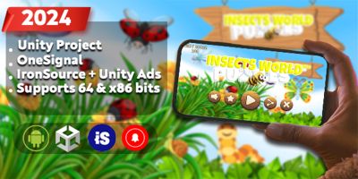 Insects World Puzzles - Unity Game Project 