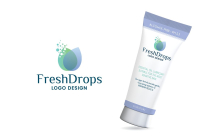 Fresh Drops Logo Design Screenshot 1