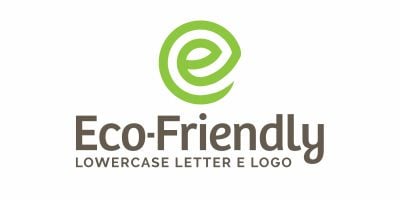 Eco-friendly E Logo Design