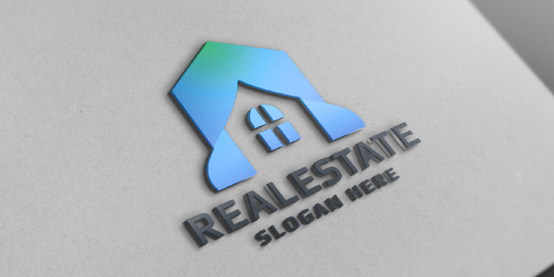 Blue Real Estate Logo