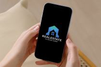 Blue Real Estate Logo Screenshot 2