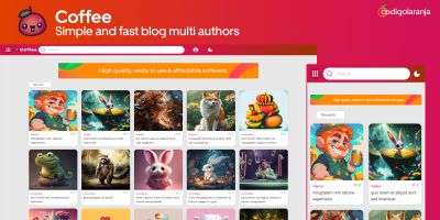 Coffee -  Simple And Fast Blog Multi-Authors 