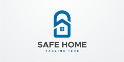 Safe Home Logo Template