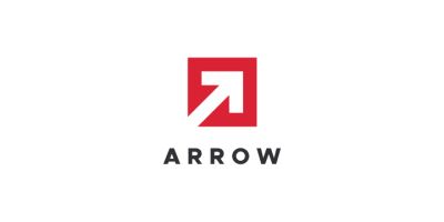 Square Arrow Logo Template