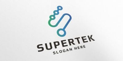 Pro Supertek Letter S Logo