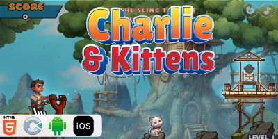 Charlie And Kittens - HTML5 Construct 3 Game