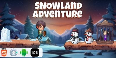 Snowland Adventure - HTML5 Construct3 Game