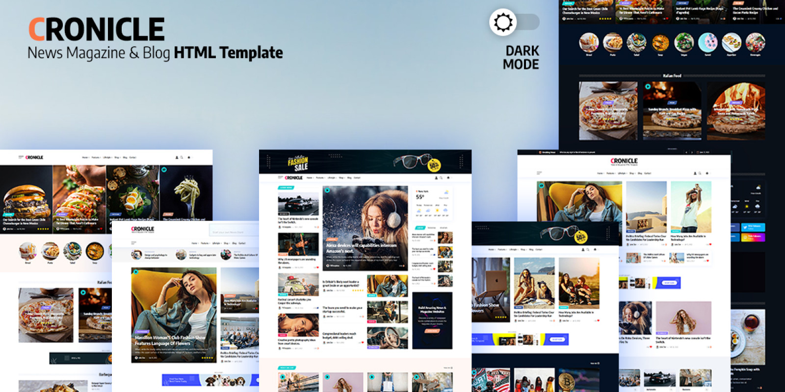 Cronicle - Magazine HTML Template by Fbtemplates | Codester