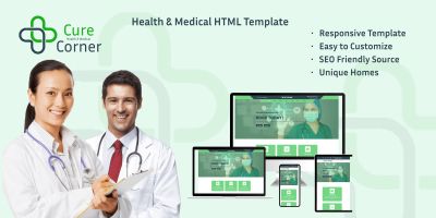 Cure-corner Medical Theme Template