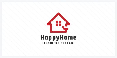 Happy Home Real Estate Logo