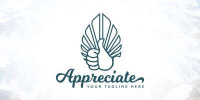 Creative Like And Appreciate Logo Design