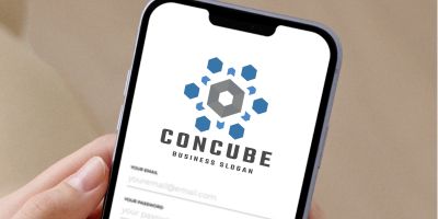 Connect and Share Cube Logo