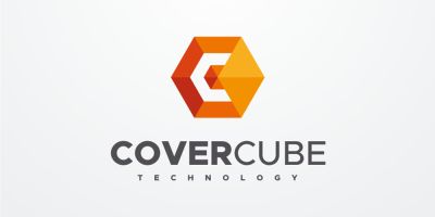 Cover Cube Letter C Logo