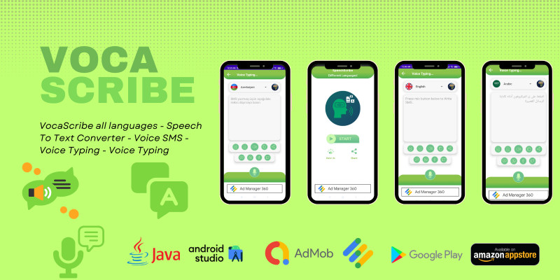 VocaScribe all languages - Android Source Code