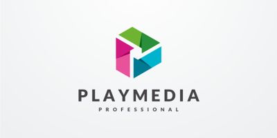 Play Media Logo Design