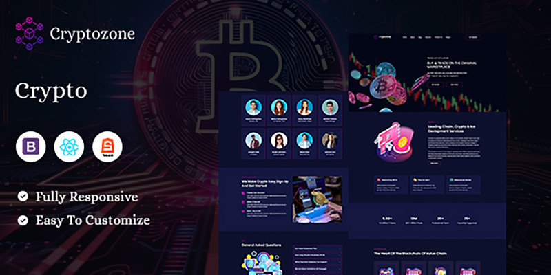 CryptoZone - React Template