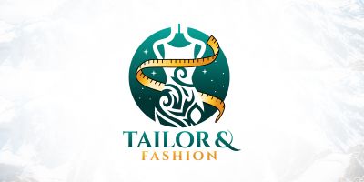 Modern Fashion Clothing And Tailor Logo Design