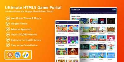 Ultimate HTML5 Game Portal WordPress