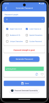 Secure Password Generator Android App Template Screenshot 4