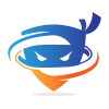 Catch The Thief Ninja Shield Security Logo Design