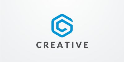Letter C  Hexagon  Logo
