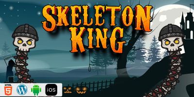 Skeleton King - HTML5 Construct 3 Game