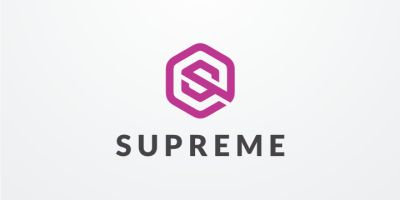 Letter S  Hexagon  Logo  Template