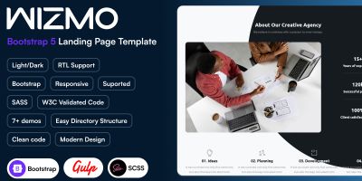Wizmo - Landing Page Templates